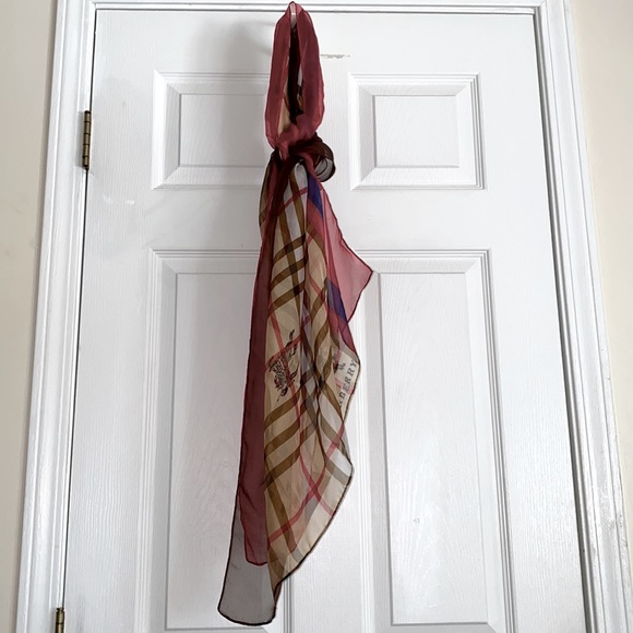 Burberry Authentic Silk Scarf - Picture 3 of 5